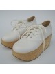 White 3.1" Heel High Classic Patent Leather Point Toe Ankle Straps Platform Girls Lolita Shoes