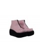 Pink 3.1" Heel High Lovely Polyurethane Round Toe Ankle Straps Platform Lady Lolita Shoes