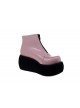 Pink 3.1" Heel High Lovely Polyurethane Round Toe Ankle Straps Platform Lady Lolita Shoes