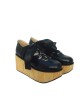 Black 3.1" Heel High Lovely Patent Leather Round Toe Ankle Straps Platform Lady Lolita Shoes