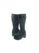 Black 3.9" Heel High Charming Synthetic Leather Round Toe Cross Straps Platform Girls Lolita Boots