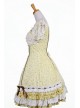 Sweet Yellow Spinning Printing Cotton Womens Lolita Dress