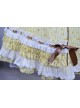 Sweet Yellow Spinning Printing Cotton Womens Lolita Dress