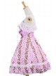 Pink Lace Trim Ruffles Sleeveless Terylene Lolita Dress