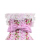 Pink Lace Trim Ruffles Sleeveless Terylene Lolita Dress