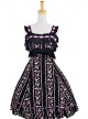 Sweet Black Lace Trim Ruffles Sleeveless Terylene Lolita Dress