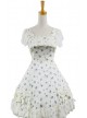 Floral Classic Short Sleeves Cotton Lolita Dress