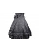 Sweet Black Satin Cotton Bowknot Womens Lolita Dress