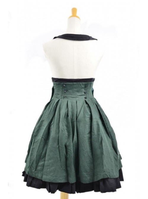 Sweet Green Stylish 100% Cotton Lolita Dress