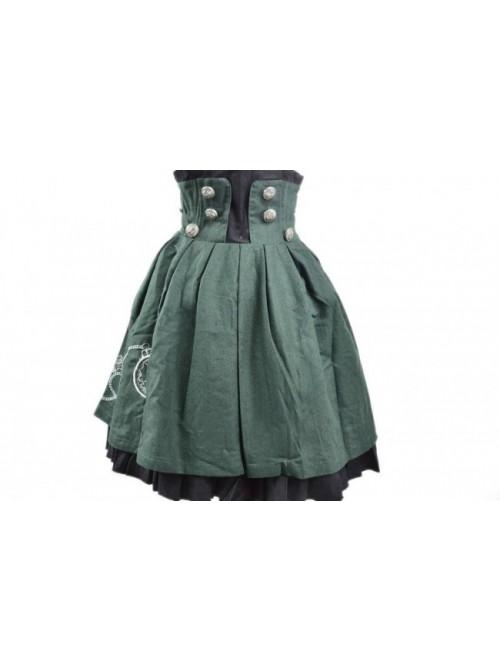 Sweet Green Stylish 100% Cotton Lolita Dress