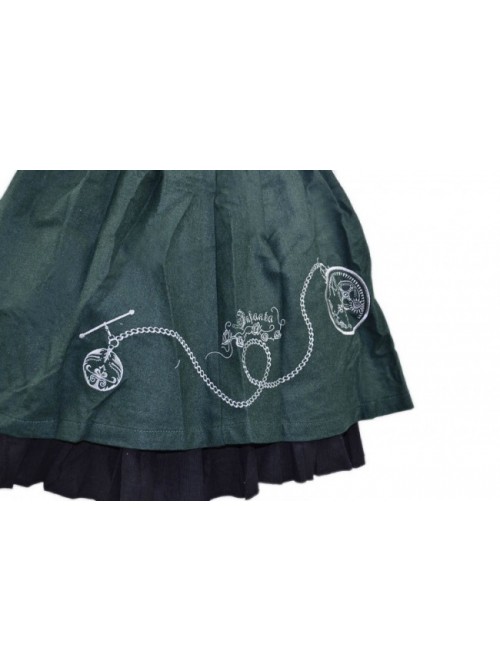Sweet Green Stylish 100% Cotton Lolita Dress