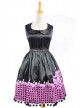 Black Sleeveless Sun Flower Cotton Lolita Dress