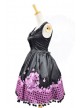 Black Sleeveless Sun Flower Cotton Lolita Dress