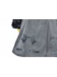Long Sleeve Black Bow Pattern Flanel Gothic Lolita Coat