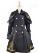 Fabulous Black Wool Birdcage Double-Breasted Lolita Coat