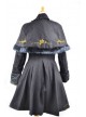 Fabulous Black Wool Birdcage Double-Breasted Lolita Coat
