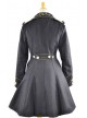 Black Velvet Chain Button Long Sleeve Lolita Coat