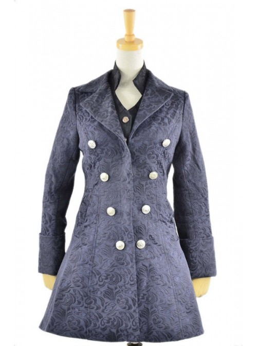 British Style Thick Jacquard Wool Classic Lolita Coat