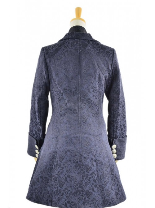 British Style Thick Jacquard Wool Classic Lolita Coat