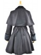 Fantastic Black Wool Bow Long Sleeve Lolita Coat