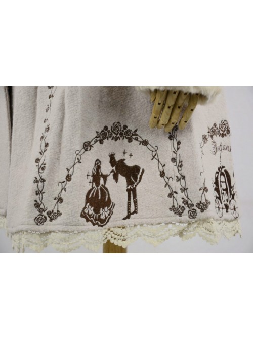 Charming Sweet White Wool Lolita Coat