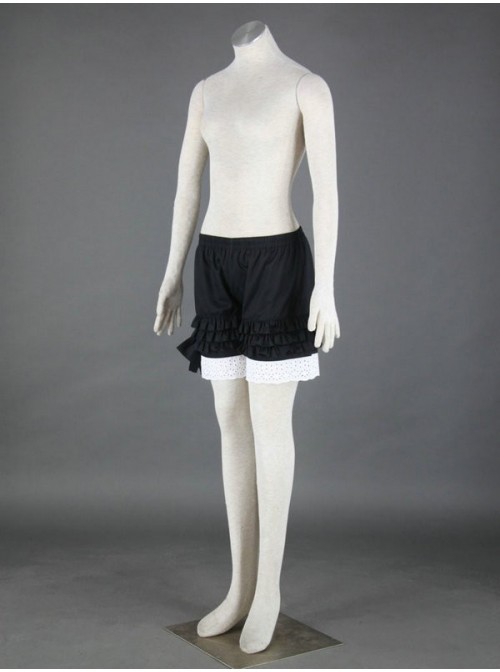 Black Lovely Cotton Lace Lolita Bloomers