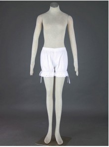 White Lovely Cotton Lace Lolita Bloomers