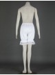 White Beautiful Cotton Lace Lolita Bloomers