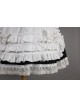 Short Sleeves Lace Trim Cotton Cosplay Maid Costume