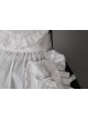 Short Sleeves Lace Trim Cute Cotton Cosplay Maid Costume