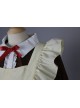 Brown Long Sleeves Cotton Cosplay Maid Costume