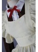 Brown Long Sleeves Cotton Cosplay Maid Costume