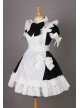 Short Sleeves Cotton Cosplay Maid Costume