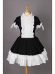 Short Sleeves Cotton Cosplay Maid Costume