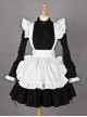 Long Sleeves Lovely Cotton Cosplay Maid Costume