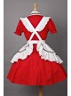 Red Short Sleeves Lovely Cosplay Maid Costume