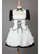 Short Sleeves Lovely Lace Cotton Cosplay Maid Costume