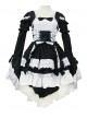 Black and White Cotton Cosplay Maid Costume