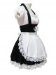 Short Sleeves Lace Sweet Cosplay Maid Costume