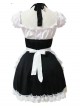 Short Sleeves Lace Sweet Cosplay Maid Costume