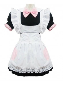 Short Sleeves Cute Cotton Cosplay Maid Costume