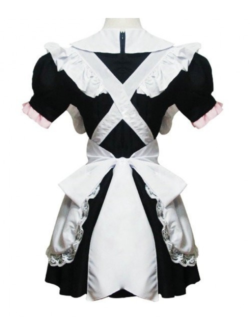 Short Sleeves Cute Cotton Cosplay Maid Costume