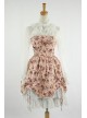 Sweet Pink Floral Lace Trim Cotton Lolita Dress