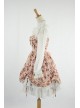 Sweet Pink Floral Lace Trim Cotton Lolita Dress