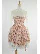 Sweet Pink Floral Lace Trim Cotton Lolita Dress