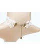 White Lace Cute Bead Lolita Necklace