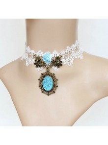 Classic White Lace Lolita Neckband