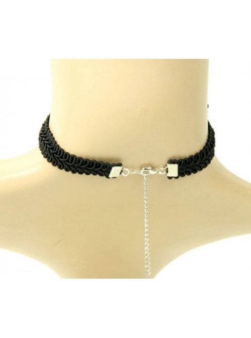 Slender And Concise Black Lolita Necklace