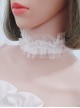 Modern White Lace Lolita Neckband