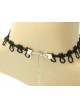 Concise Black Floral Metal Chain Lolita Necklace